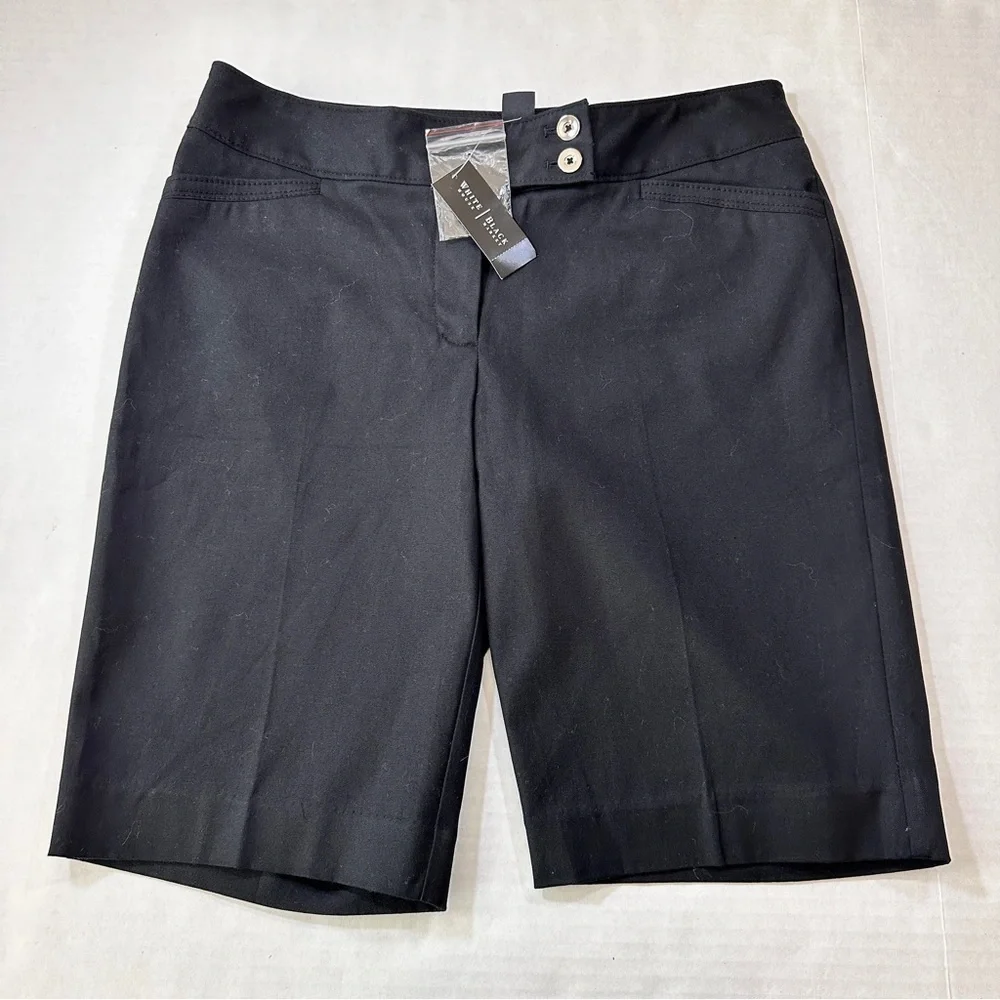 White House Black Market Black Slim Bermuda Short